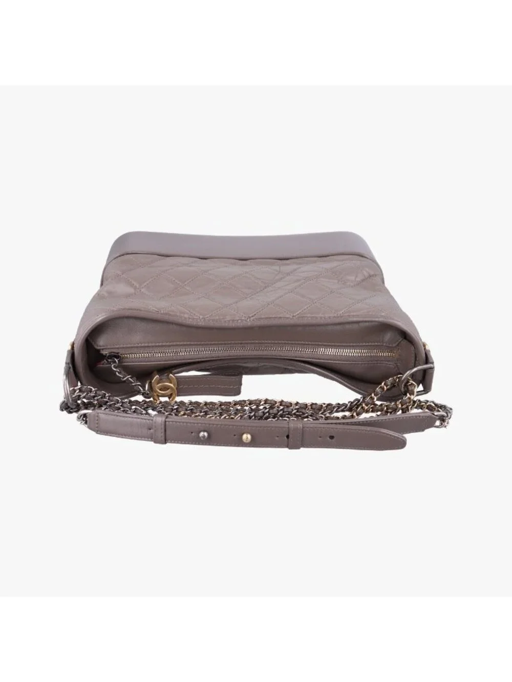 Chanel Gabrielle Brown Leather Handbag